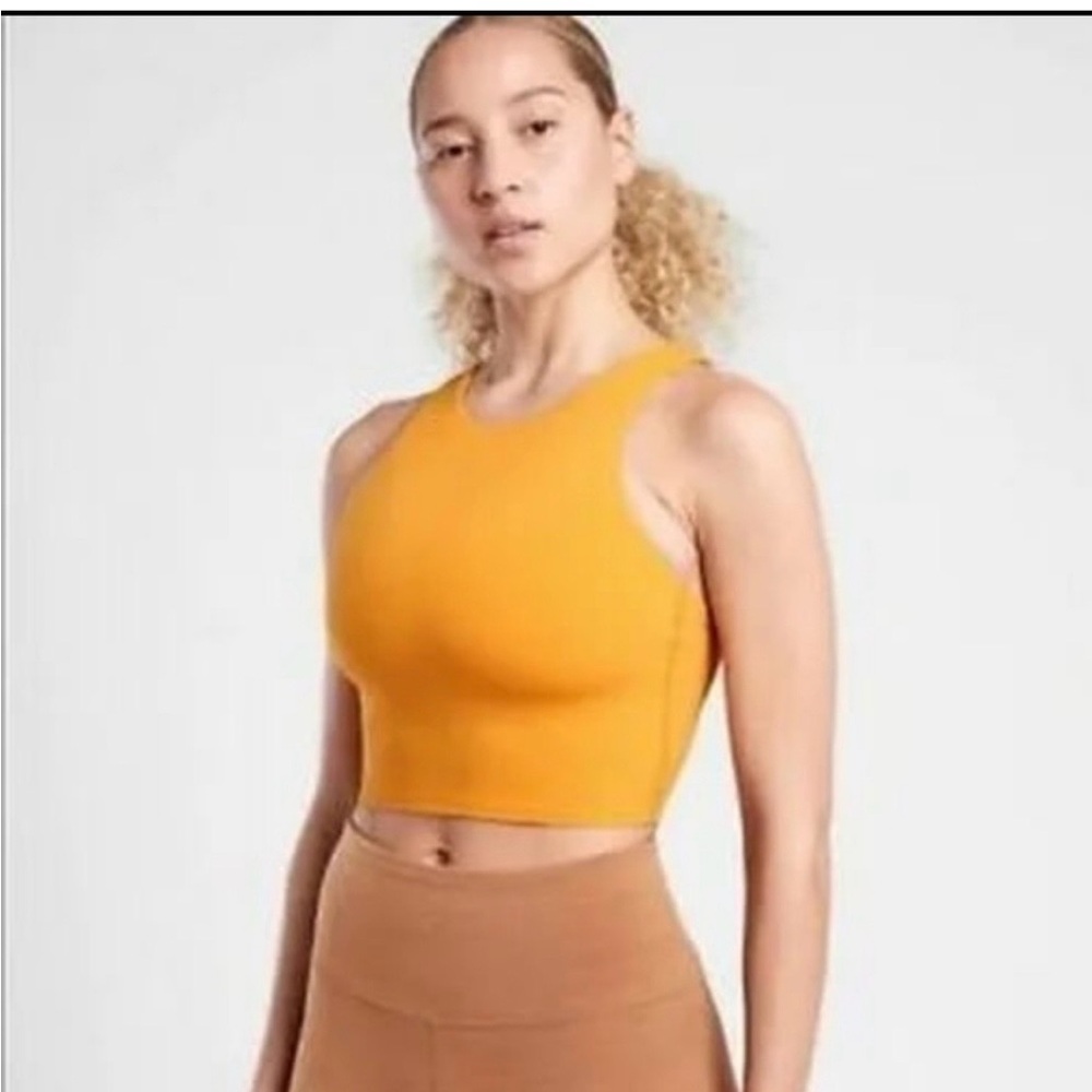 Athleta Conscious High Neck Long Line Bra Tank Top - Picture 2 of 8